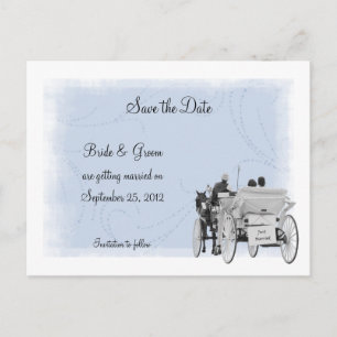 Carriage Save the Date Briefkaart