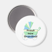 Carriage trotse nieuwe oma magneet (Voorkant / Achterkant)