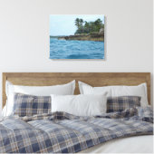 CARRIBEAN ISLAND #1 OP CANVAS 20 "x 16" Afdruk (Insitu (Slaapkamer))