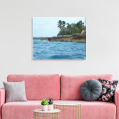 CARRIBEAN ISLAND #1 OP CANVAS 20 "x 16" Afdruk (Insitu (Woonkamer))