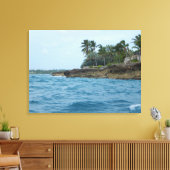 CARRIBEAN ISLAND #1 OP CANVAS 20 "x 16" Afdruk (Insitu (Woonkamer))