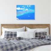 CARRIBEAN ZEE #1 OP CANVAS 20 "x 16" Afdruk (Insitu (Slaapkamer))