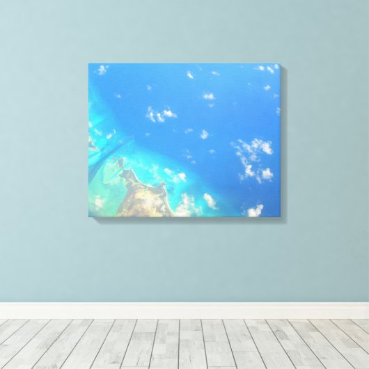 CARRIBEAN ZEE #3 OP CANVAS 20 "x 16" (Insitu (Houten vloer))