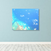 CARRIBEAN ZEE #3 OP CANVAS 20 "x 16" (Insitu (Houten vloer))