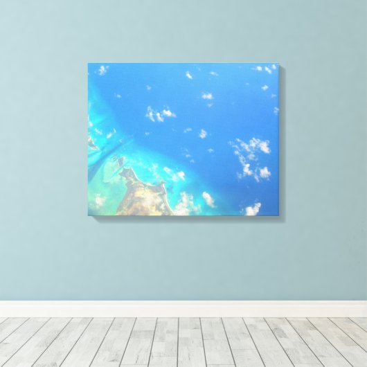 CARRIBEAN ZEE #3 OP CANVAS 20 "x 16" (Insitu (Houten vloer))