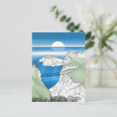 Carrick a Rede Rope Bridge Ierland Briefkaart (Staand voorkant)