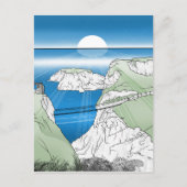 Carrick a Rede Rope Bridge Ierland Briefkaart (Voorkant)