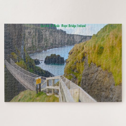 Carrick-A-Rede Touwbrug Ierland Legpuzzel (Horizontaal)