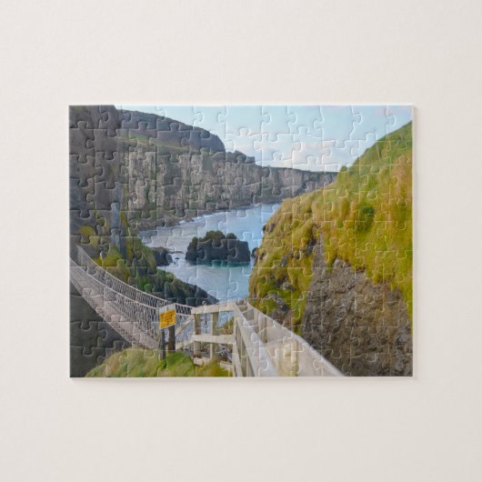 Carrick-A-Rede Touwbrug Ierland Legpuzzel (Horizontaal)