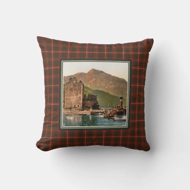  Carrick Castle Clan Bruce Tartan Kussen (Voorkant)