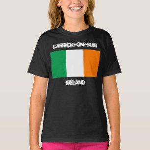Carrick-on-Suir, Ierland met de Kinder vlag T-shirt