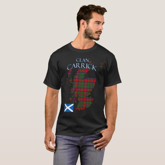 Carrick Scottish Clan Tartan Scotland T-shirt (Voorkant volledig)