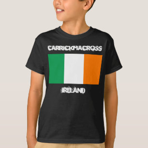 Carrickmacross, Ierland met Ierse vlag kinderen T-shirt