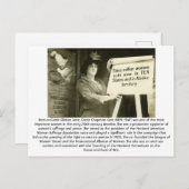 Carrie Catt - feminist Briefkaart (Voorkant / Achterkant)