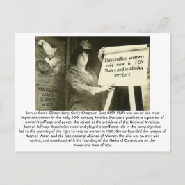 Carrie Catt - feminist Briefkaart