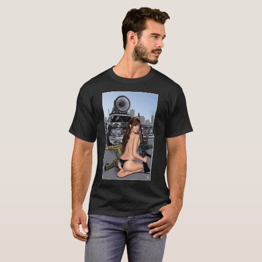 Carrie Fisher Blues T-shirt (Voorkant volledig)