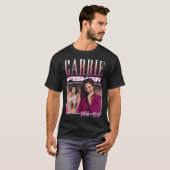 Carrie-Fisher-Retro-T-shirt T-shirt (Voorkant volledig)
