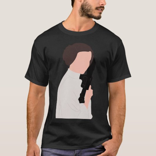 Carrie Fisher T-shirt (Voorkant)