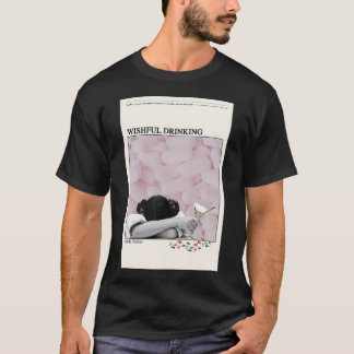 Carrie Fisher Wishful Drinking Poster T-shirt