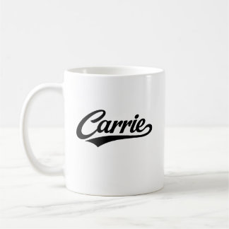 Carrie name first last family gifts koffiemok