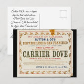 Carrier Dove Clipper Zeilen Briefkaart (Voorkant / Achterkant)