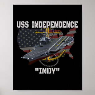 Carrier USS Independence CV-62 CVA-62 Veteranendag Poster