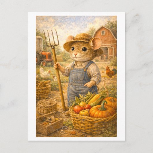 Carrière Muis als Boer Briefkaart (Voorkant)
