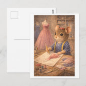Carrière Muis als Modeontwerper Briefkaart (Voorkant / Achterkant)
