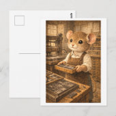 Carrière Muis als Printer Briefkaart (Voorkant / Achterkant)