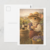 Carrière Muis als wijnboer Briefkaart (Voorkant / Achterkant)