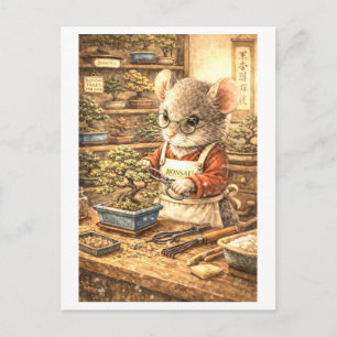 Carrière Muis bij Bonsai Winkel Briefkaart