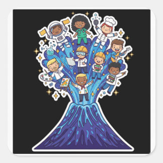 Carrière Uitbarsting Kawaii Professionals Sticker
