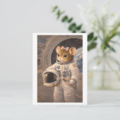 Carrièremuis als astronaut briefkaart (Staand voorkant)