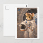 Carrièremuis als astronaut briefkaart (Voorkant / Achterkant)