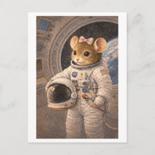 Carrièremuis als astronaut briefkaart