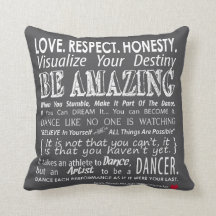 Carrie's muur van Inspirerend Dance Quotes Pillow