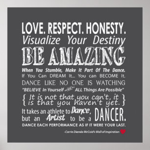 Carrie's muur van Inspirerend dans Quotes Poster