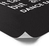 Carrie's muur van Inspirerend dans Quotes - zwart Poster (Hoek)