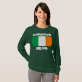 Carrigaline, Ierland met Ierse vlag T-shirt (Voorkant volledig)