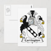 Carrington Family Crest Briefkaart (Voorkant / Achterkant)