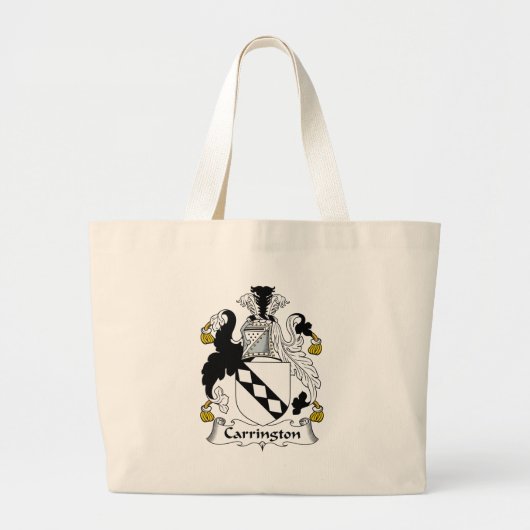 Carrington Family Crest Grote Tote Bag (Voorkant)