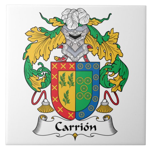 Carrion Family Crest Tegeltje (Voorkant)