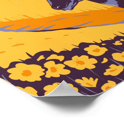 Carrizo Plain National Monument California  Poster (Hoek)