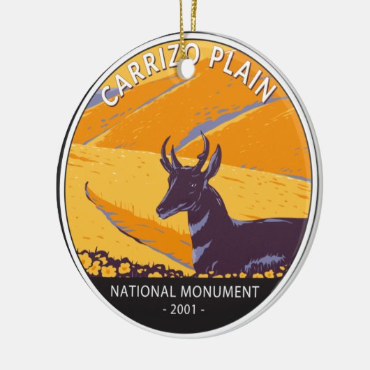 Carrizo Plain National Monument  Cirument Keramisch Ornament (Links)