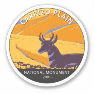 Carrizo Plain National Monument Cirument Sticker