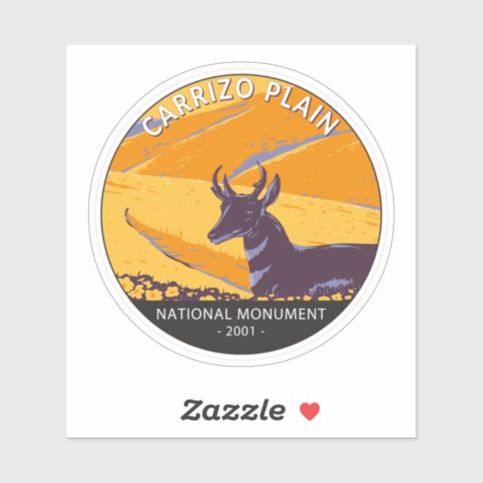 Carrizo Plain National Monument  Cirument Sticker (Vel)
