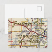 Carrizozo NM  kaart (Voorkant / Achterkant)