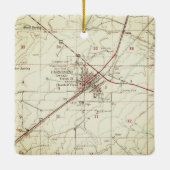 Carrizozo NM Topo Map Keramisch Ornament (Achterkant)