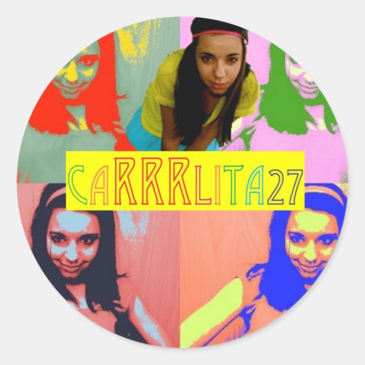 Carrlita27 Stickers! Ronde Sticker (Voorkant)