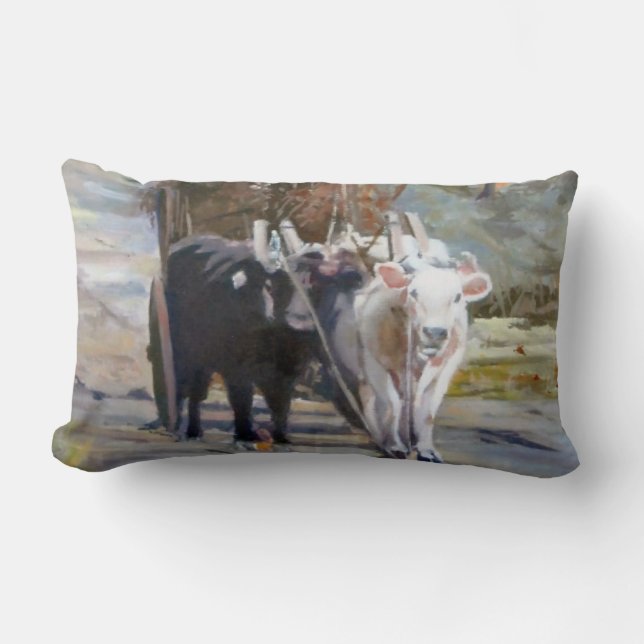 Carro de vacas/Cow drawn wagon Kussen (Voorkant)
